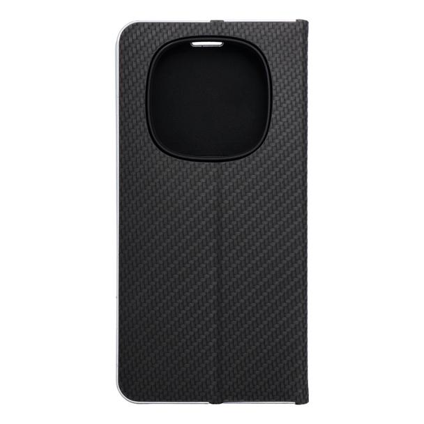 Etui z klapką na Xiaomi Redmi NOTE 14 PRO 4G Luna Book Carbon czarne