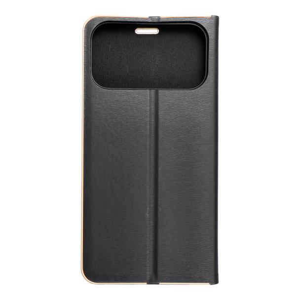 Etui z klapką na iPhone 17 PRO MAX Luna Book Gold czarne
