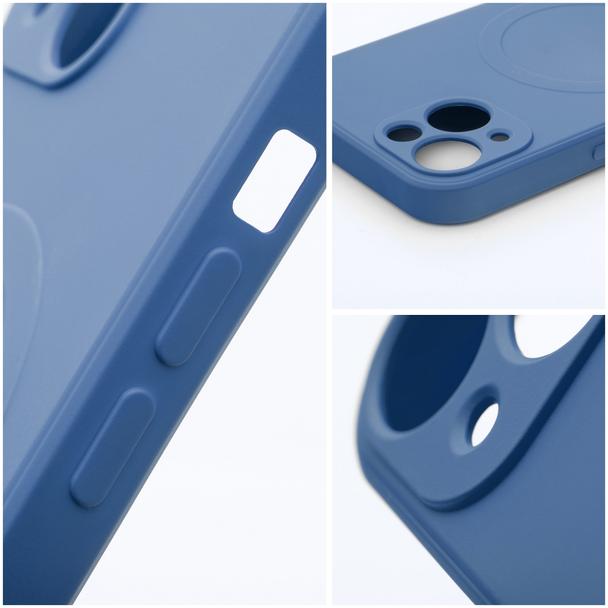 Etui na Samsung A08 Silicone Mag Cover zgodne z MagSafe (camera protection) niebieskie