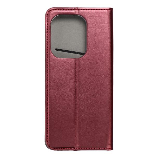 Etui z klapką na Xiaomi Redmi NOTE 13 PRO 4G Smart Magneto burgundowe