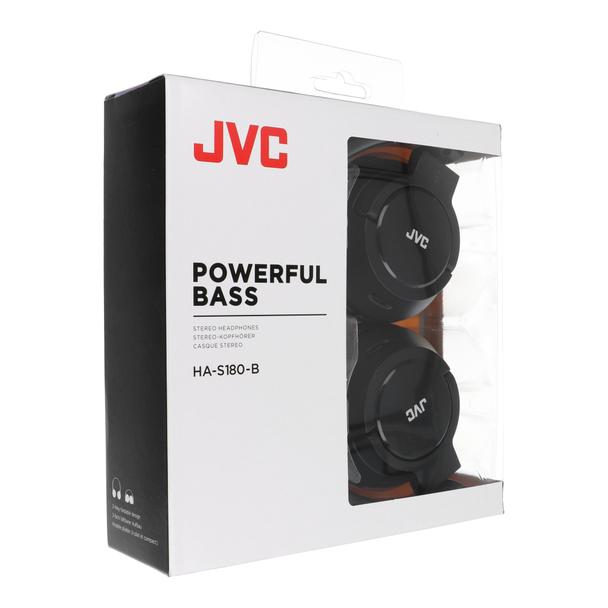 Słuchawki przewodowe nauszne jack 3,5mm JVC HA-S180-B czarne