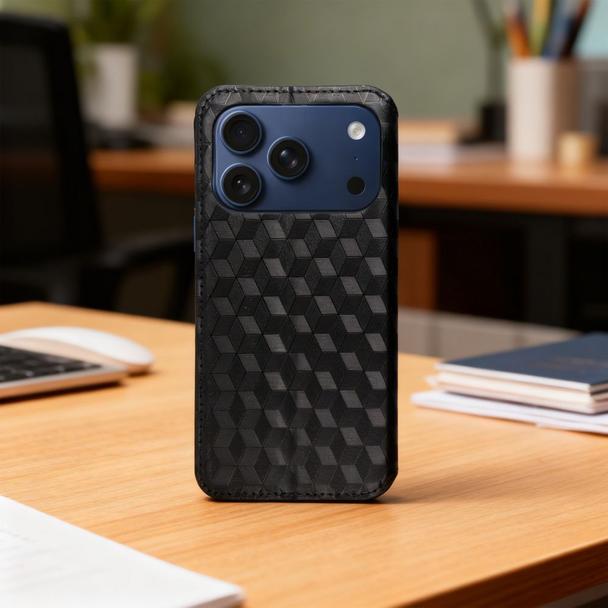 Etui z klapką na iPhone 17 Cubic Book czarne