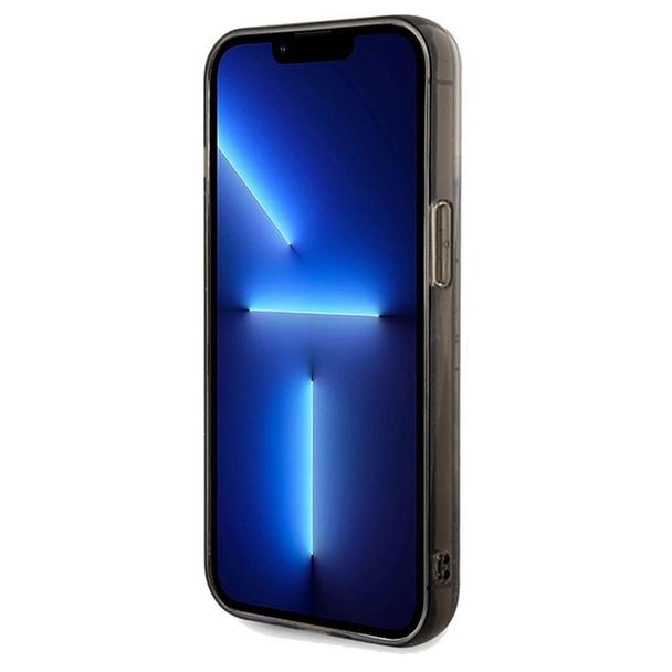 KARL LAGERFELD futerał do IPHONE 13 Pro KLHCP13LLKCNSK (Liquid Glitter C) transparentny