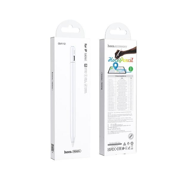 Rysik do iPada aktywny Hoco z funkcją przeciw zgubieniu 130 mAh GM112 biały