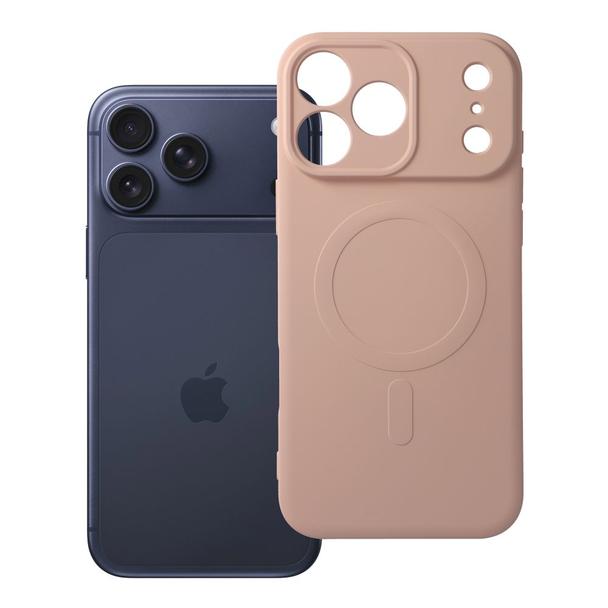 Futerał do iPhone 17 PRO MAX Silicone Mag Cover zgodny z MagSafe różowy
