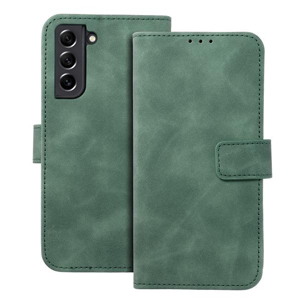 Etui z klapką na Samsung S21 FE Tender Book zielone