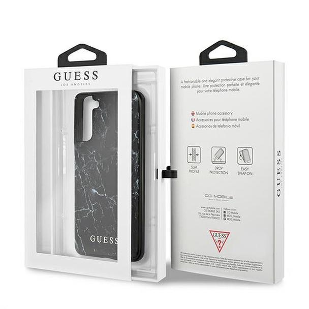 GUESS futerał do SAMSUNG S21 Plus GUHCS21MPCUMABK (Marble) czarny