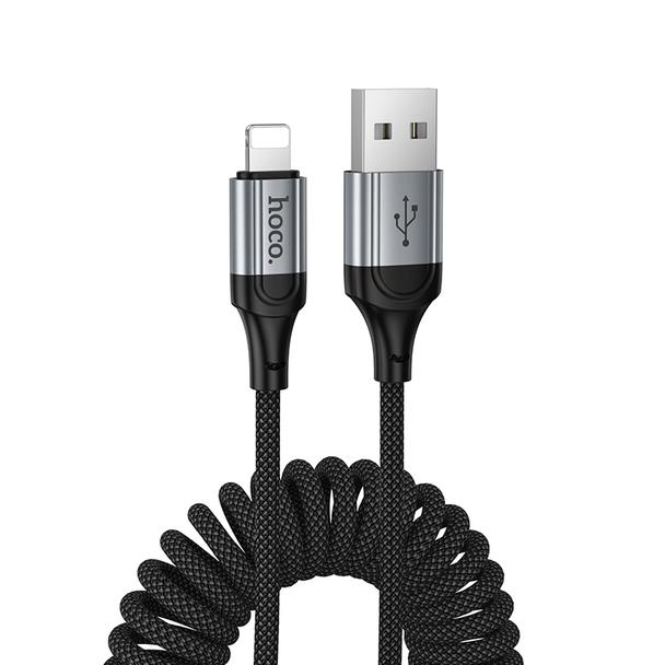 Kabel USB A do Lightning Hoco PD 2,4A 1,5 m X121 czarny