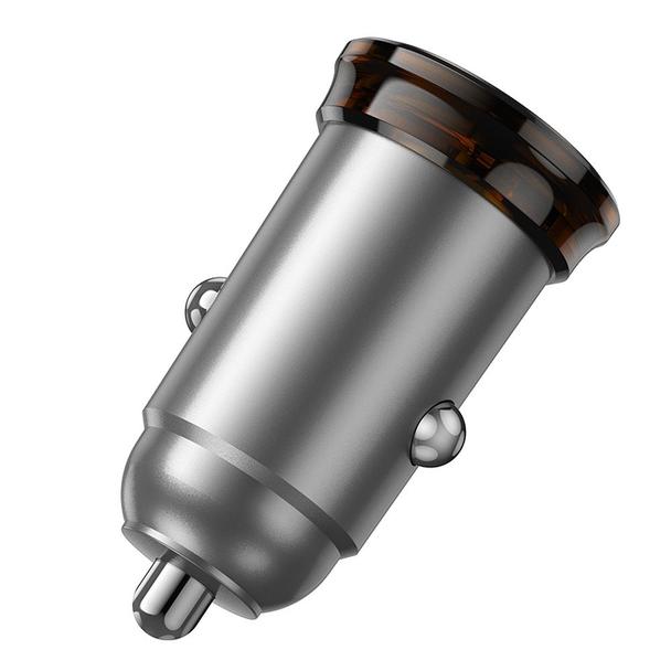 Ładowarka samochodowa Hoco 2 x USB C QC PD 45W NZ16B szara