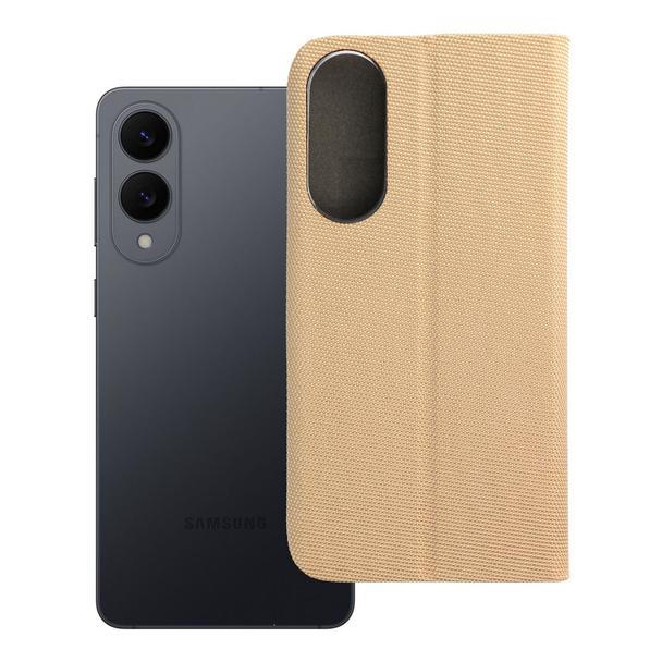Etui z klapką na Samsung S25 EDGE Sensitive Book złote
