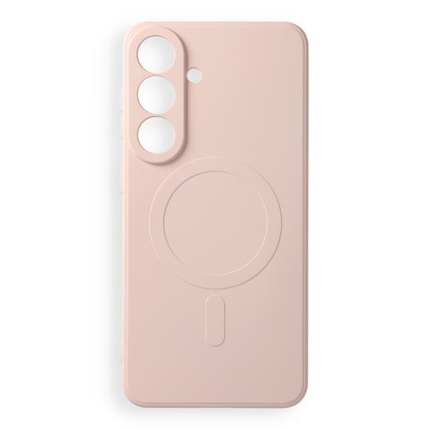 Etui na Samsung S26 FE Silicone Mag Cover zgodne z MagSafe (camera protection) różowe