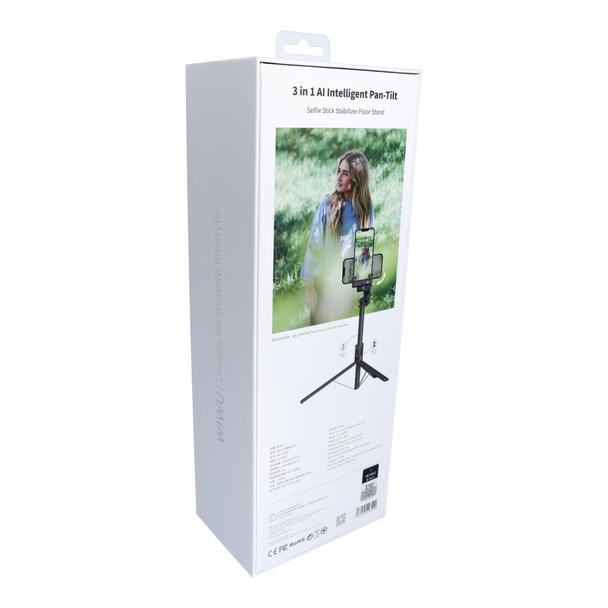 WiWU - Selfie stick Wi-SE009 3w1 z funcją tripoda, stabilizacji obrazu i inteligentnego śledzenia