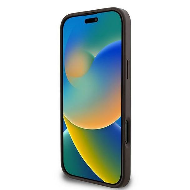 GUESS futerał do IPHONE 16 Pro GUHCP16L4GMGBR (4G PU Big Logo) brązowy