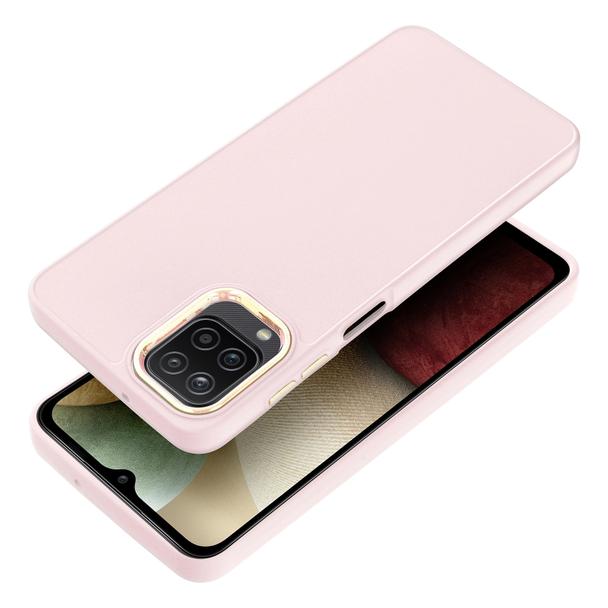 Futerał do Samsung A12 / M12 Frame pudrowy róż