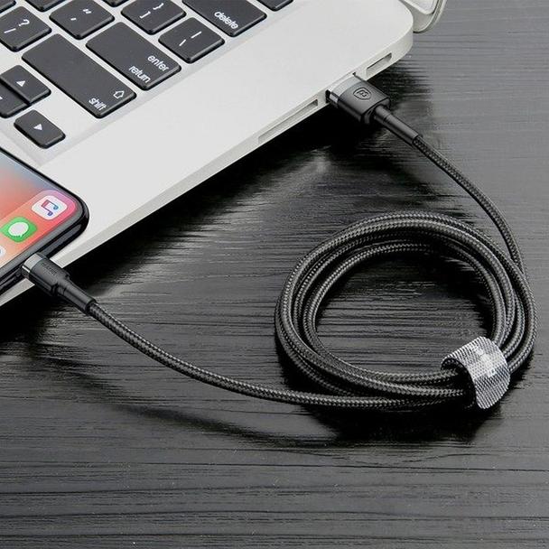 BASEUS kabel USB A do Lightning 2,4A Cafule CAMKLF-BG1 0,5 m czarno szary