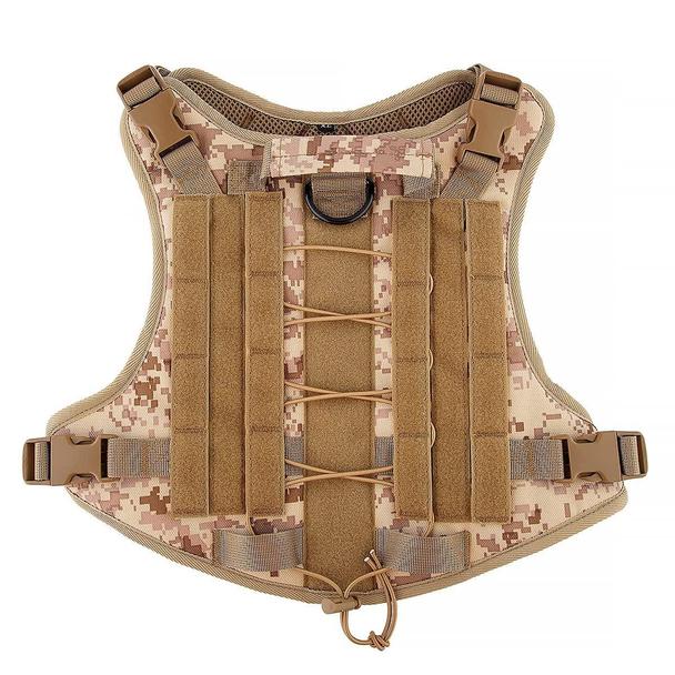 Szelki dla psa TACTICAL rozmiar M brązowe
