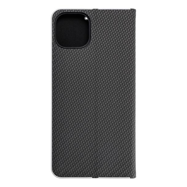 Etui z klapką na iPhone 15 PLUS Luna Book Carbon czarne