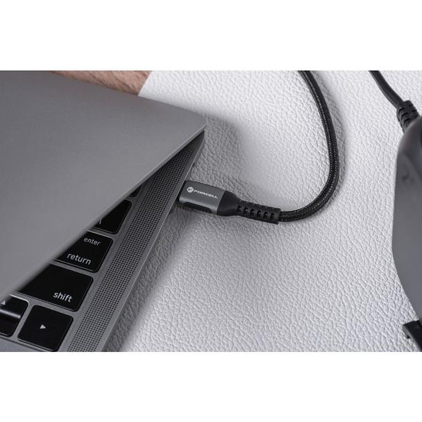 Kabel USB-C do USB-C Forcell F-Energy QC4.0 PD 5A 100W Cafule 0,5 m C260 czarny