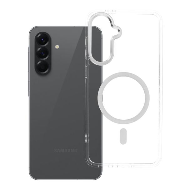 Futerał do Samsung A56 Frame Clear Hybrid Mag Cover zgodny z MagSafe transparentny