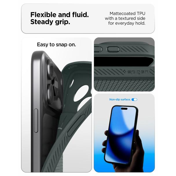 SPIGEN futerał LIQUID AIR do IPHONE 18 Pro / 17 Pro abyss green