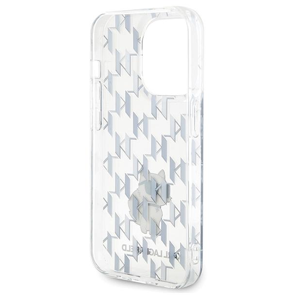 KARL LAGERFELD futerał do IPHONE 15 Pro Max KLHCP15XHNCMKLT (Monogram) transparentny