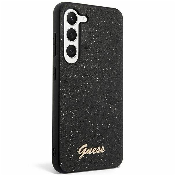 GUESS futerał do SAMSUNG S24 GUHCS24SHGGSHK (Glitter Script) czarny