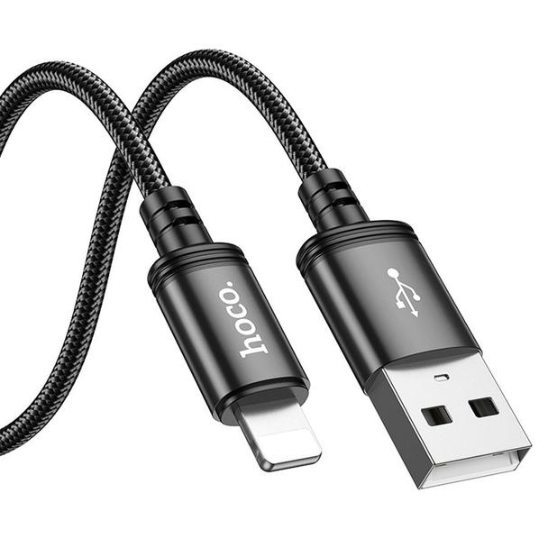 Kabel USB A do Lightning Hoco 2,4A 3 m X91 czarny