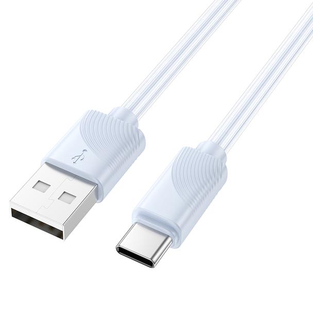 Kabel USB A do USB C Hoco 3A 1 m X114 niebieski