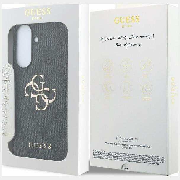 GUESS futerał do SAMSUNG Galaxy A57 GUHCSA574GMGGR (4G Big Metal Logo) czarny