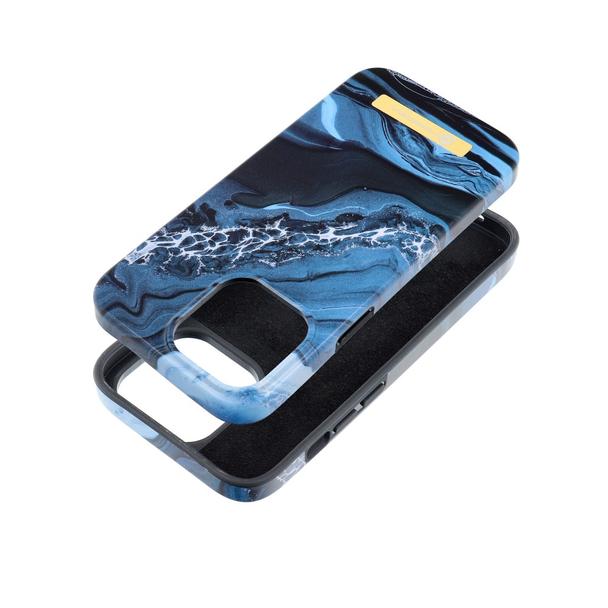 Etui na iPhone 15 Forcell F-Protect Mirage zgodny z MagSafe ocean marble