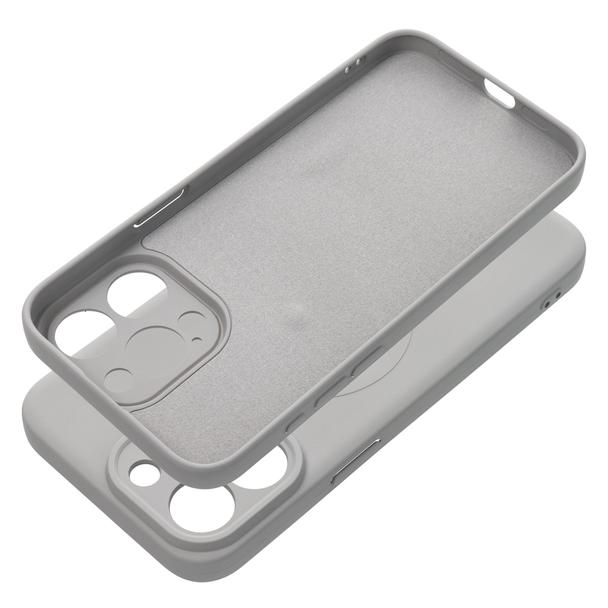 Futerał do iPhone 15 PRO MAX Silicone Mag Cover zgodny z MagSafe tytanowy szary
