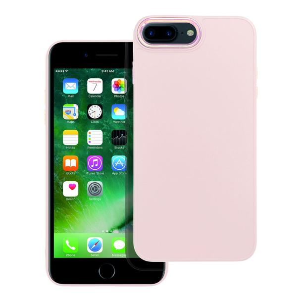 Futerał do iPhone 7 PLUS / 8 PLUS Frame pudrowy róż