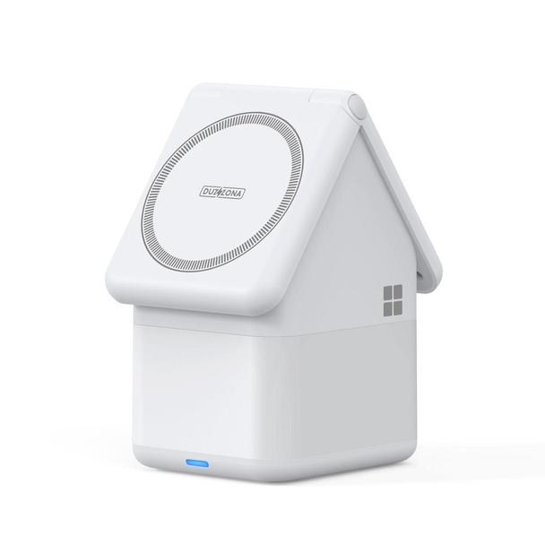 Ładowarka indukcyjna Duzzona W20 4w1 zgodna z MagSafe 15W z lampką biała