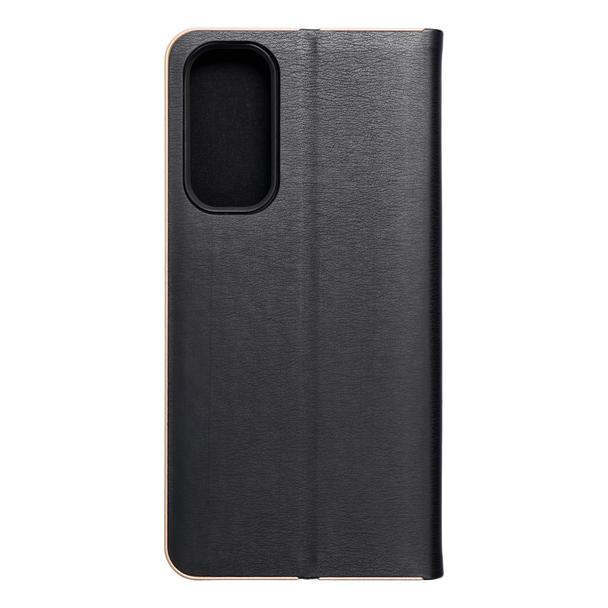 Etui z klapką na Samsung A25 5G Luna Book Gold czarne