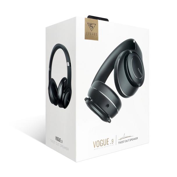 DOQAUS słuchawki bezprzewodowe bluetooth nagłowne VOGUE 9 2w1 czarne