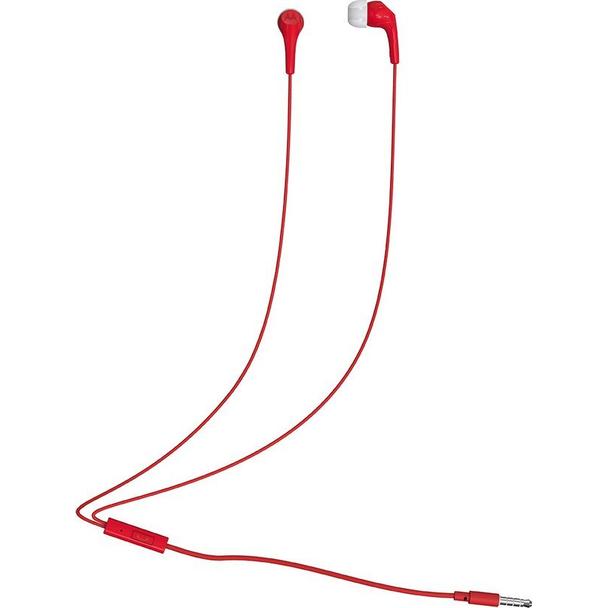 Słuchawki przewodowe douszne z mikrofonem MOTOROLA Ear Buds 2-s czerwone
