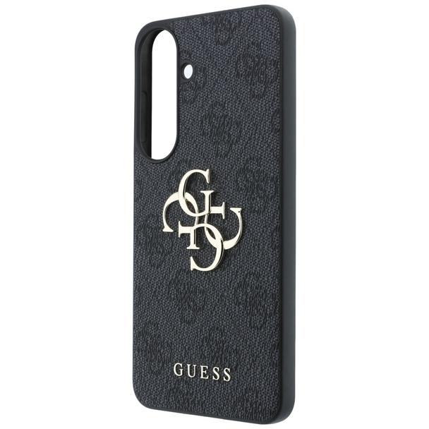 GUESS futerał do SAMSUNG S26 FE (Leather 4G Metal Logo) czarny