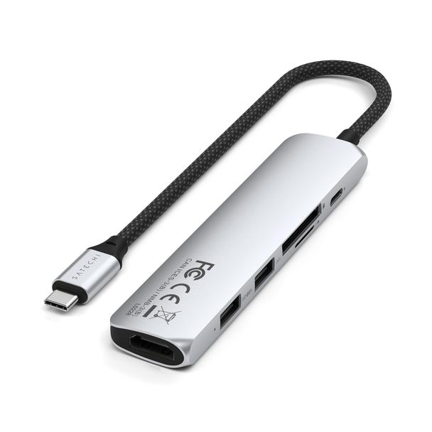 SATECHI adapter HUB 6w1 Typ C ST-P6SS srebrny
