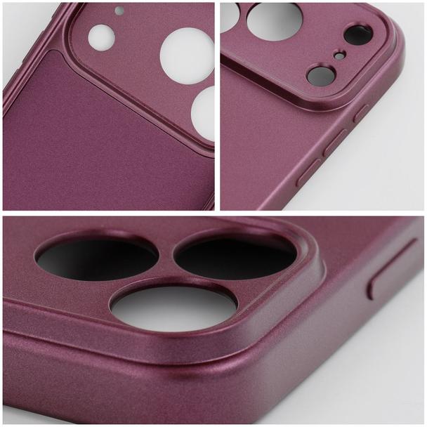 Etui na iPhone 18 Pro / 17 Pro Metallic burgundowy
