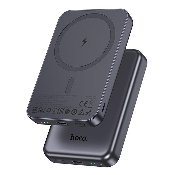 Powerbank zgodny z MagSafe Hoco 5000 mAh 2A 5W J160 szary