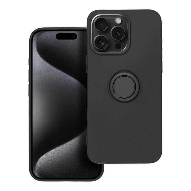 Futerał do iPhone 15 PRO MAX Silicone Ring czarny