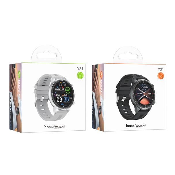 Smartwatch Hoco 1,46" TFT IP67 z funkcją rozmowy Y31 czarny