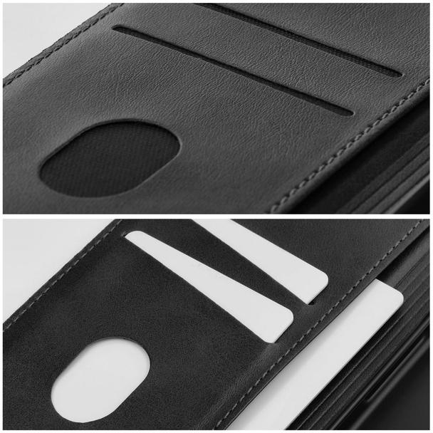 Etui z klapką na Motorola G17 POWER Cubic Book czarne