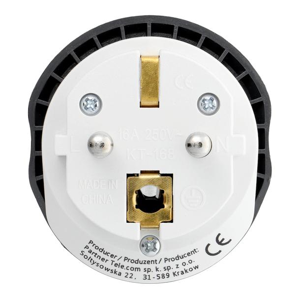 Adapter podróżny Blue Star GO TO Europe (Type E) 16A biały