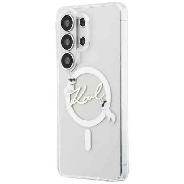 KARL LAGERFELD futerał do SAMSUNG S26 Ultra KLHMS26L5HKSCAH (Magnetic IML KC Script) transparentny