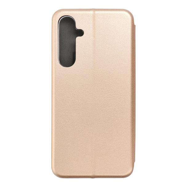 Etui z klapką na Samsung A55 Elegance Book złote