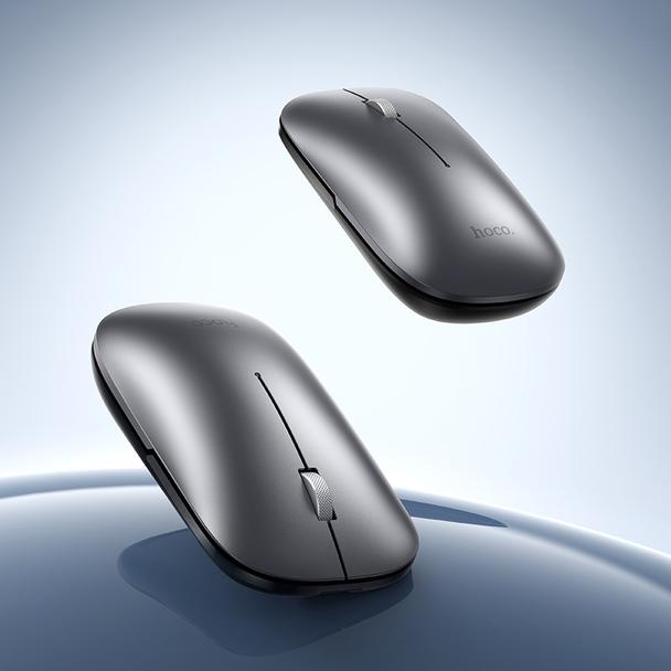 Myszka bezprzewodowa dual-mode (Bluetooth, 2.4G) 1600 dpi Hoco GM43 szara