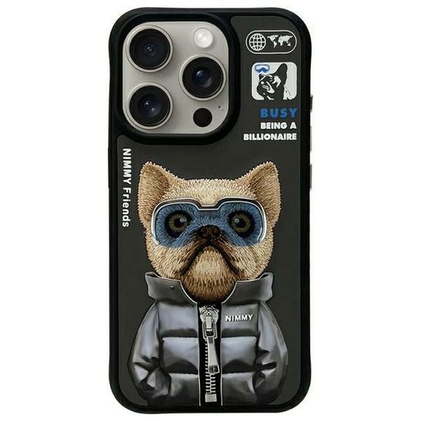 NIMMY futerał COOL&CUTE 2.0 Dog do IPHONE 15 Pro czarny