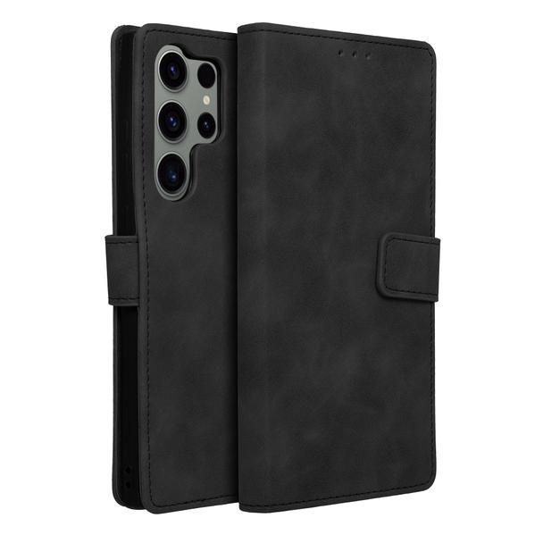 Etui z klapką na Samsung S23 ULTRA Tender Book czarne