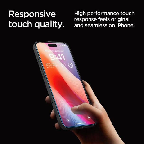 SPIGEN szkło hartowane GLAS.TR ”EZ FIT” do IPHONE 16 Pro Max clear